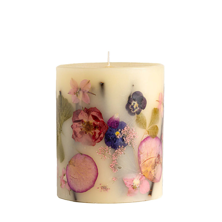 Blushing Rosewood Accent Botanical Candle