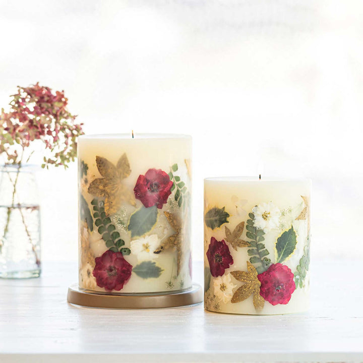 Winterberry Frost - Bougie botanique parfumée ronde moyenne