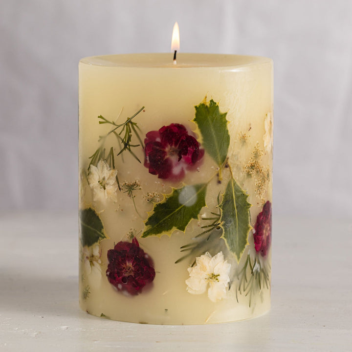 Winterberry Frost - Bougie botanique parfumée ronde moyenne