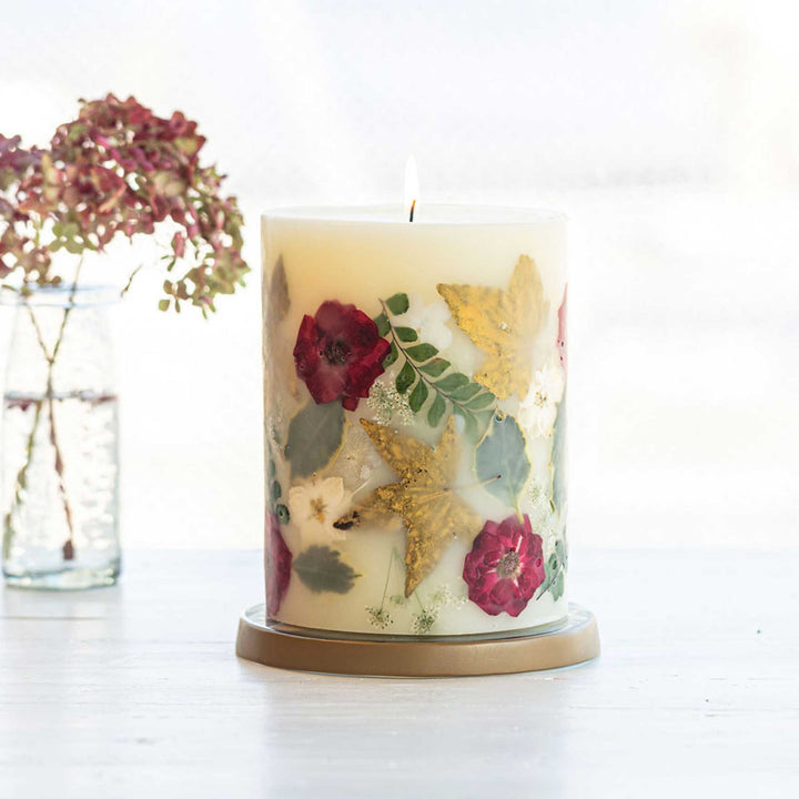 Winterberry Frost - Bougie botanique parfumée ronde moyenne