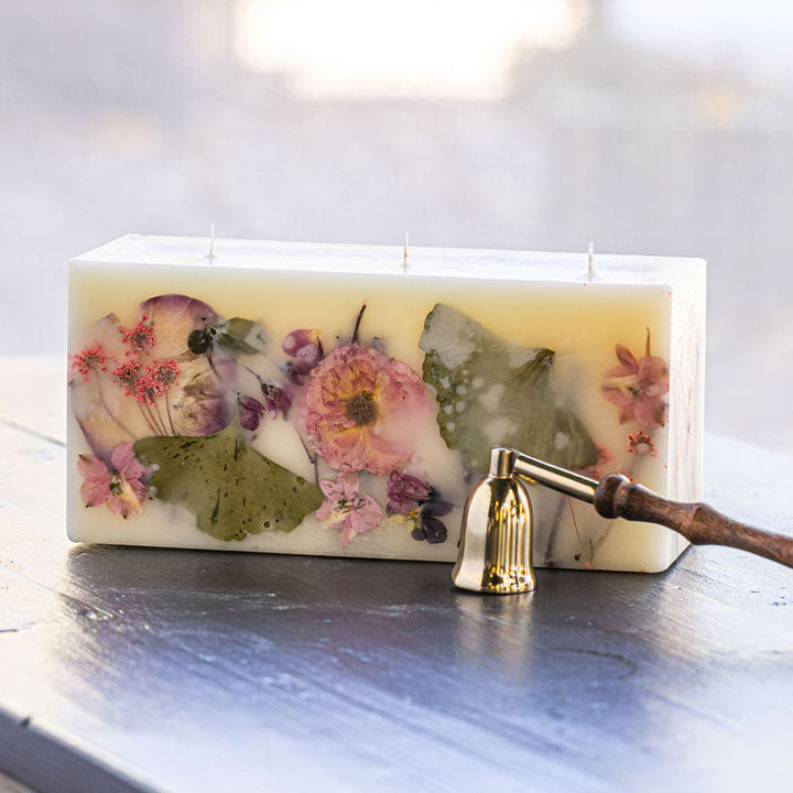 Blushing Rosewood - Brick Botanical Scented Candle