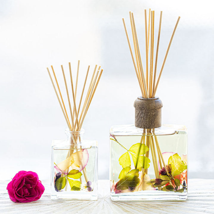 Blushing Rosewood - Small Scented Botanical Reed Diffuser (118ml)