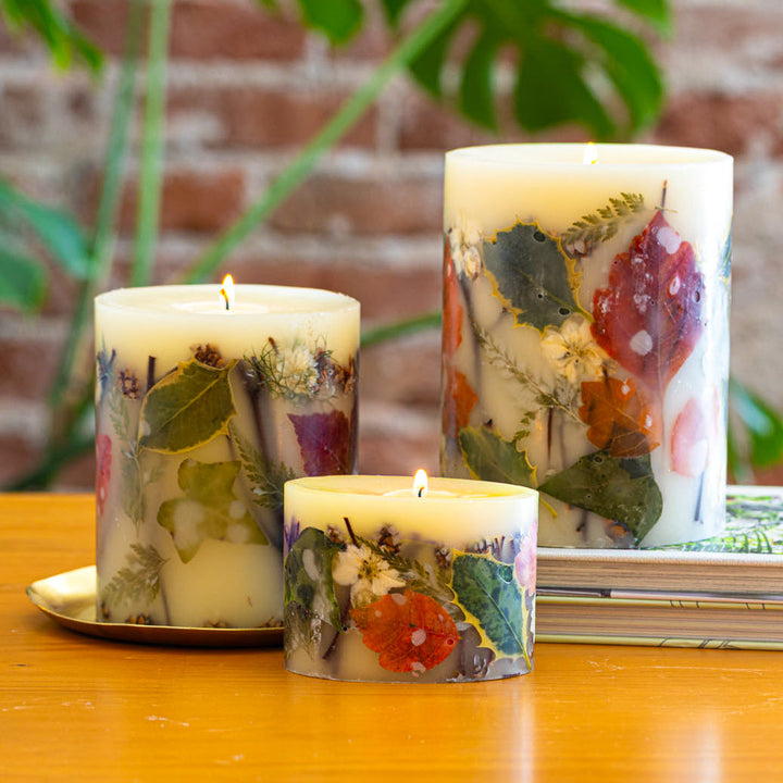 Forest - Small Round Scented Botanical Candle