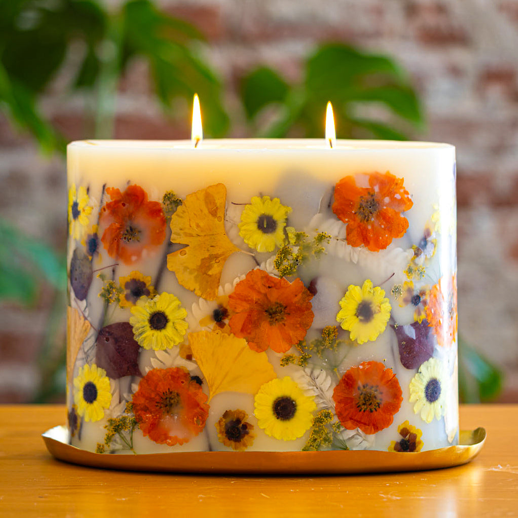 Honey Tobacco - Centerpiece Botanical Candle