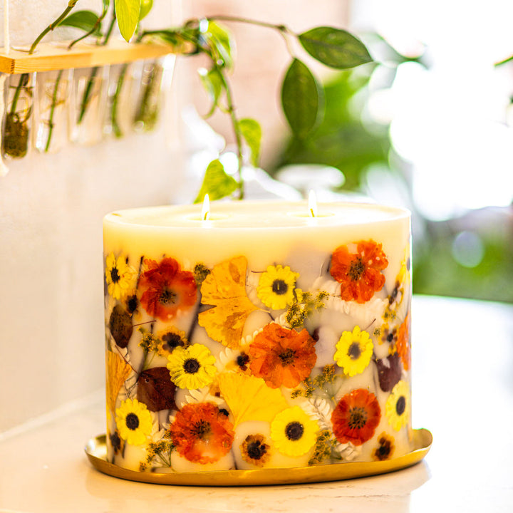 Honey Tobacco - Centerpiece Botanical Candle