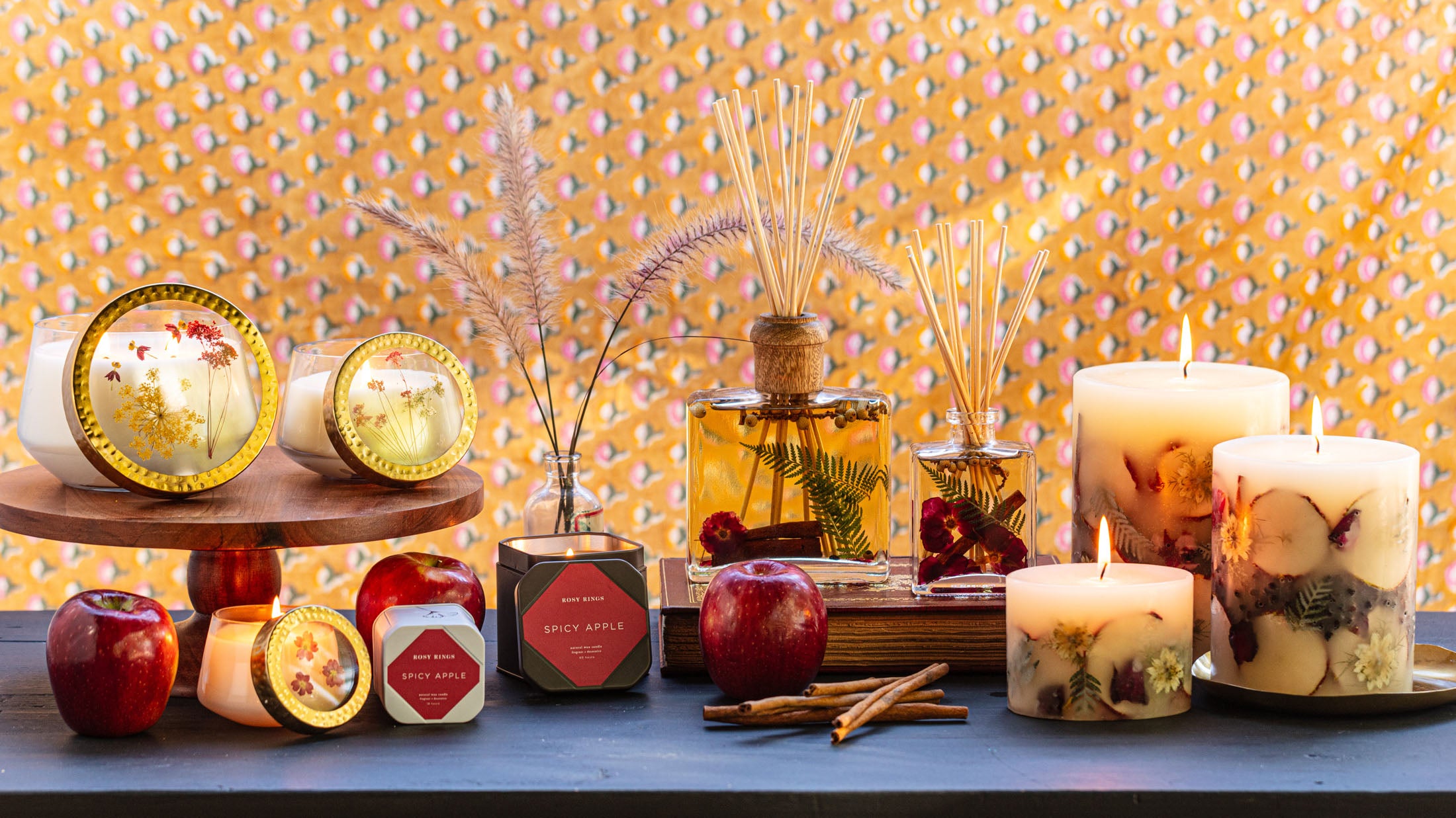 Rosy Rings | Botanical Candles & Luxury Diffusers