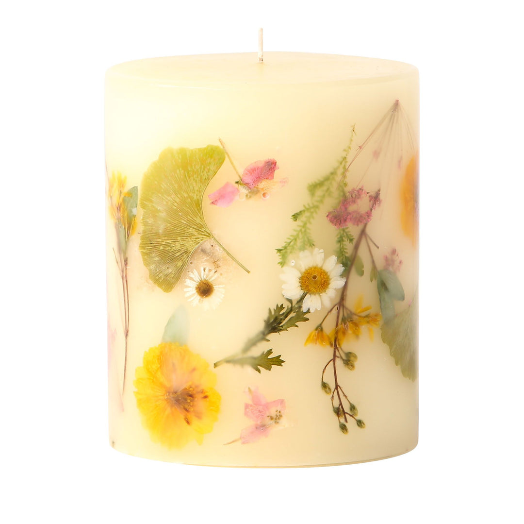 ROSY RINGS LEMON BLOSSOM & LYCHEE SMALL ROUND BOTANICAL SCENTED CANDLE