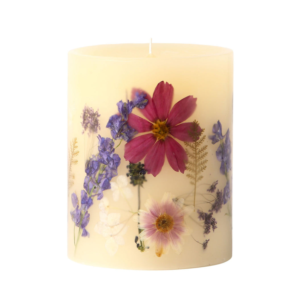 ROSY RINGS ROMAN LAVENDER MEDIUM ROUND BOTANICAL SCENTED CANDLE