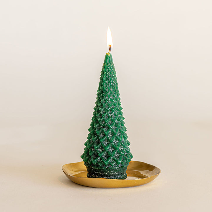 Vela Accent en Forma de Árbol Esculpido - Bosque
