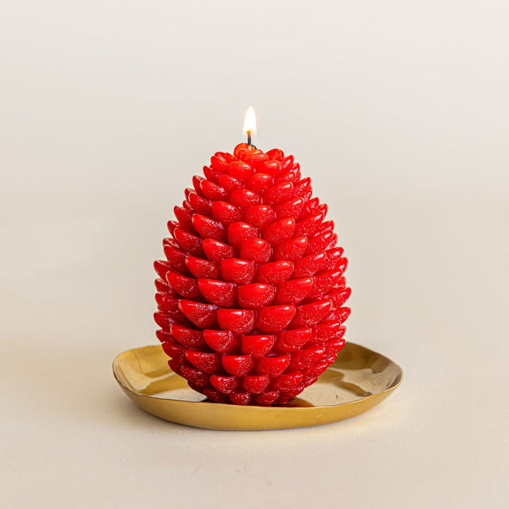 Candela Scultorea a Pigna Signature – Mela Speziata