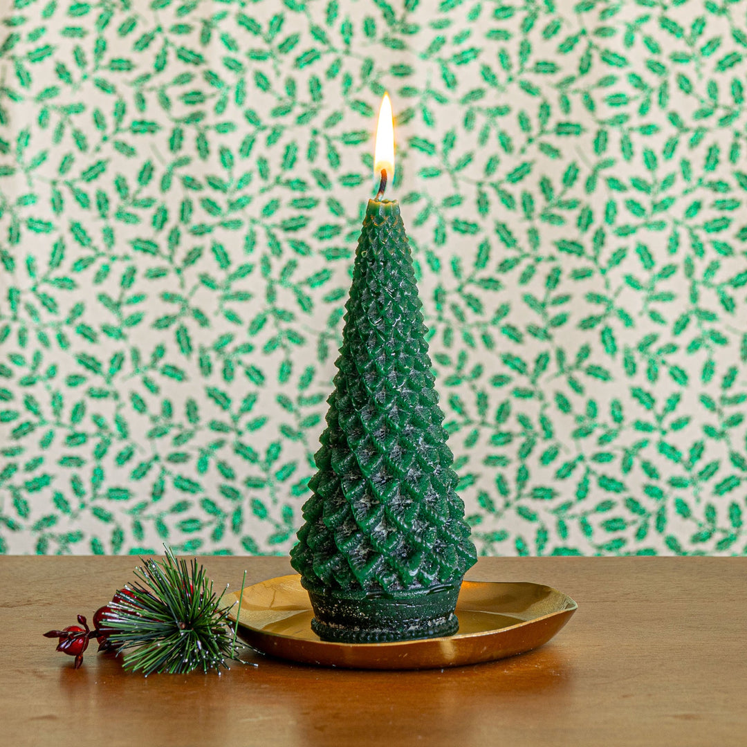 Vela Accent en Forma de Árbol Esculpido - Bosque