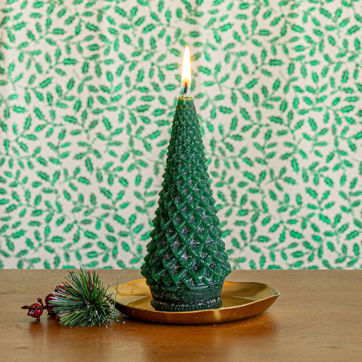 Vela Accent en Forma de Árbol Esculpido - Bosque