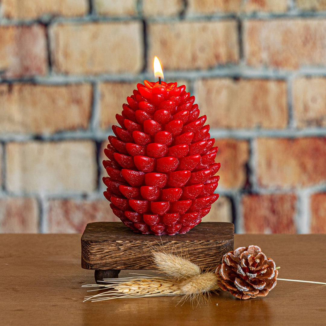 Candela Scultorea a Pigna Signature – Mela Speziata