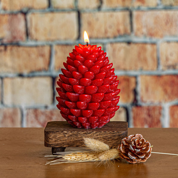 Candela Scultorea a Pigna Signature – Mela Speziata