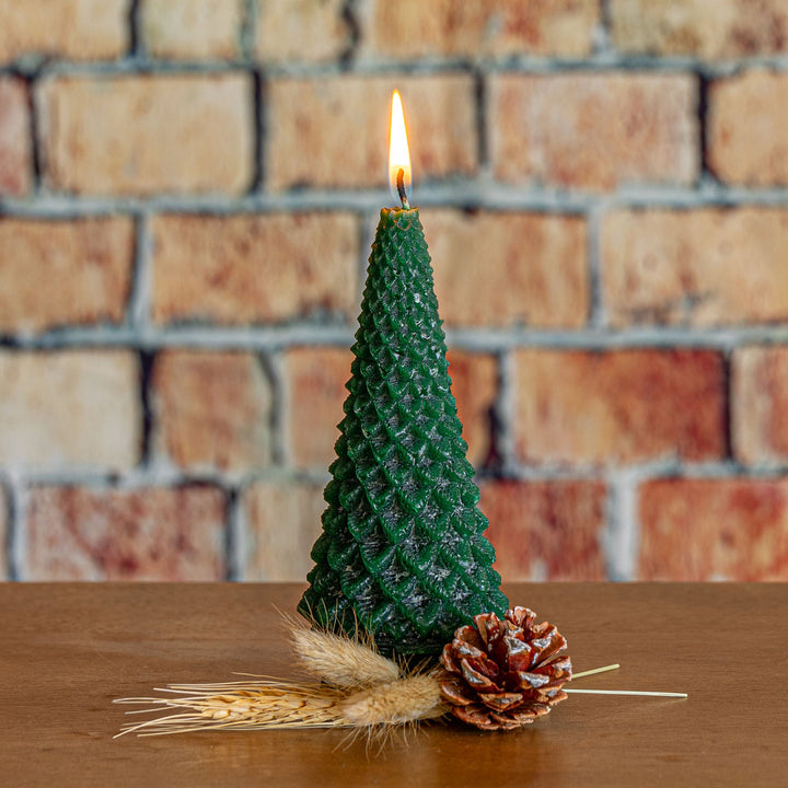 Vela Accent en Forma de Árbol Esculpido - Bosque